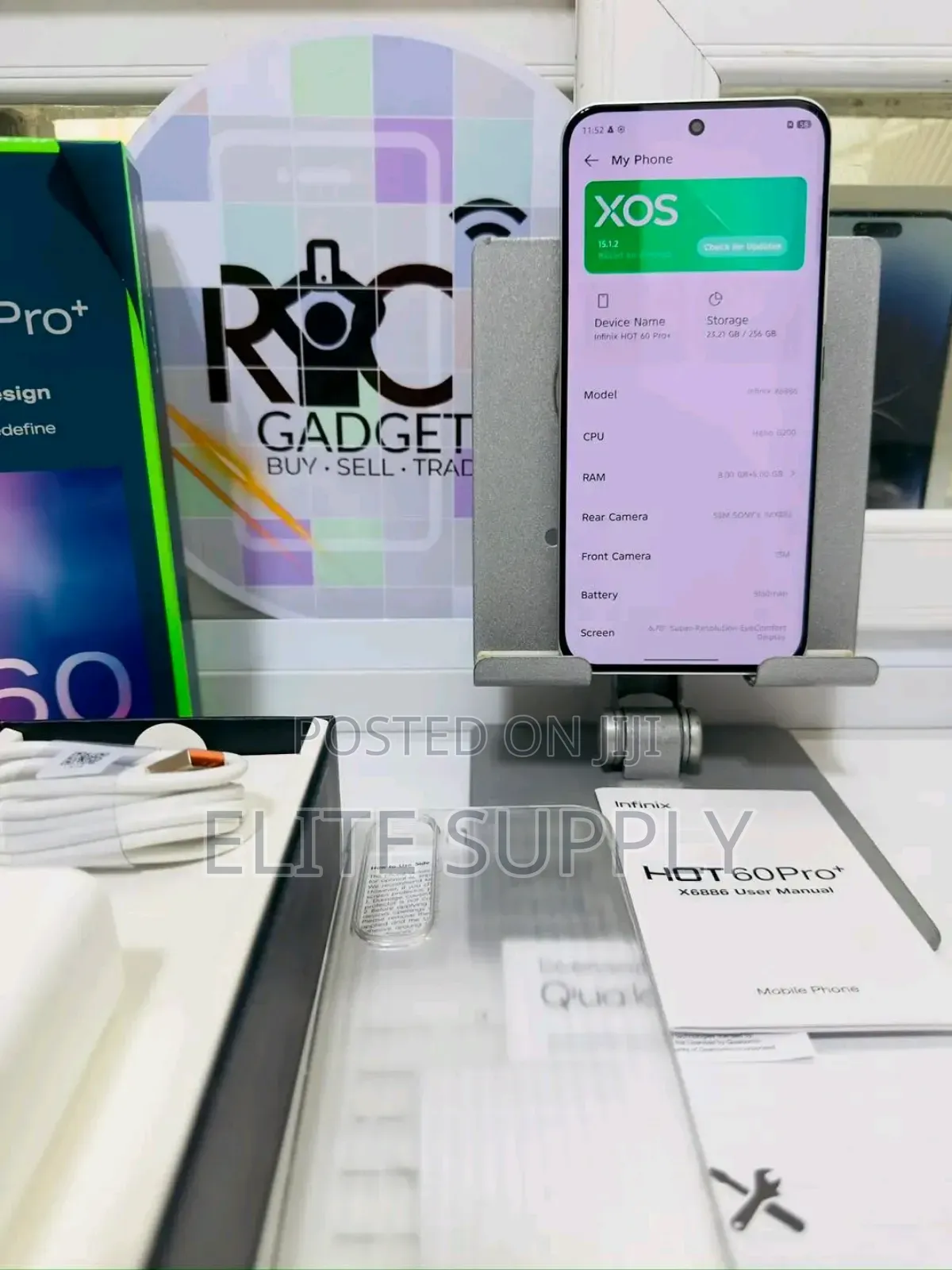 New Infinix Hot 60 Pro+ 256 GB Silver