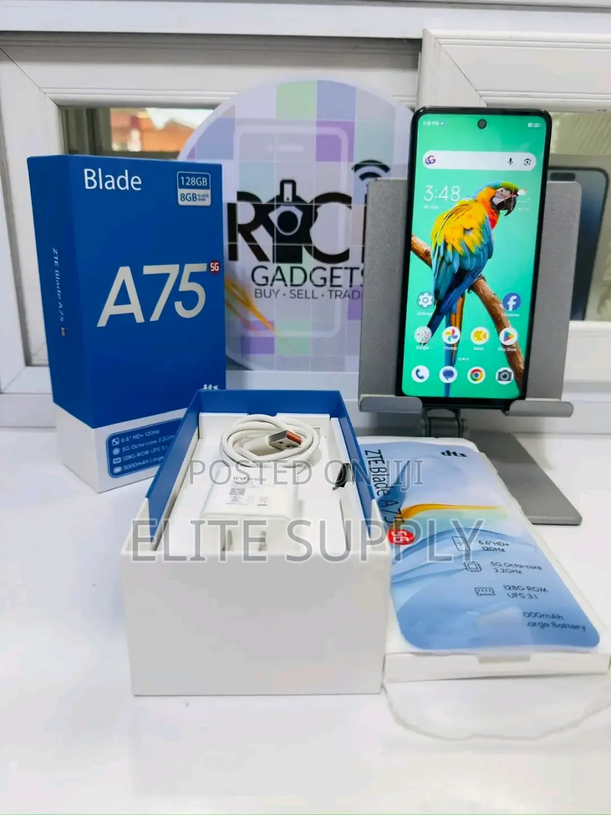 New ZTE Blade A75 128 GB Black