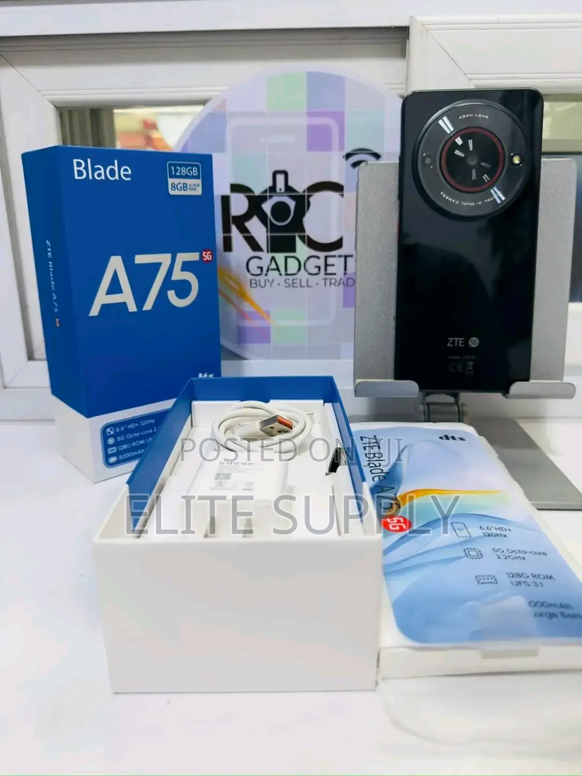 New ZTE Blade A75 128 GB Black