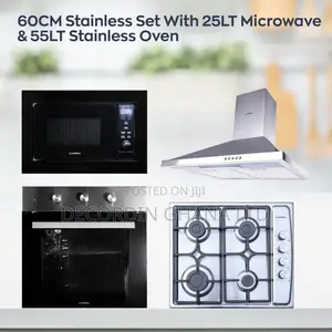 60cm Stainless Steel Set With 55L Manual Oven