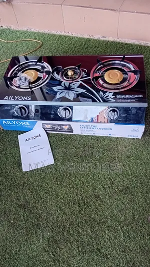 Ailyons 3in1 Table Top Gas Stove – Elegant Kitchen Upgrade 3 Gas Stove