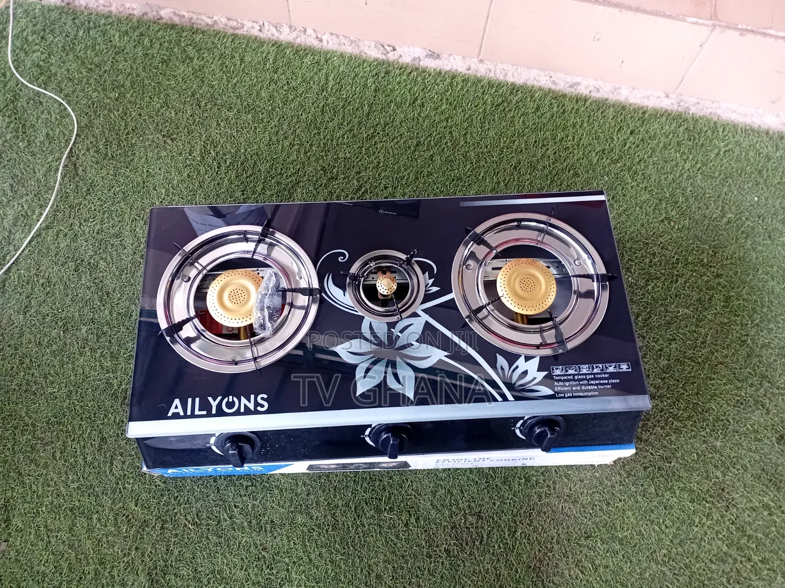 Ailyons 2 Burner Gas Cooker – Modern Design, Efficient Cooking