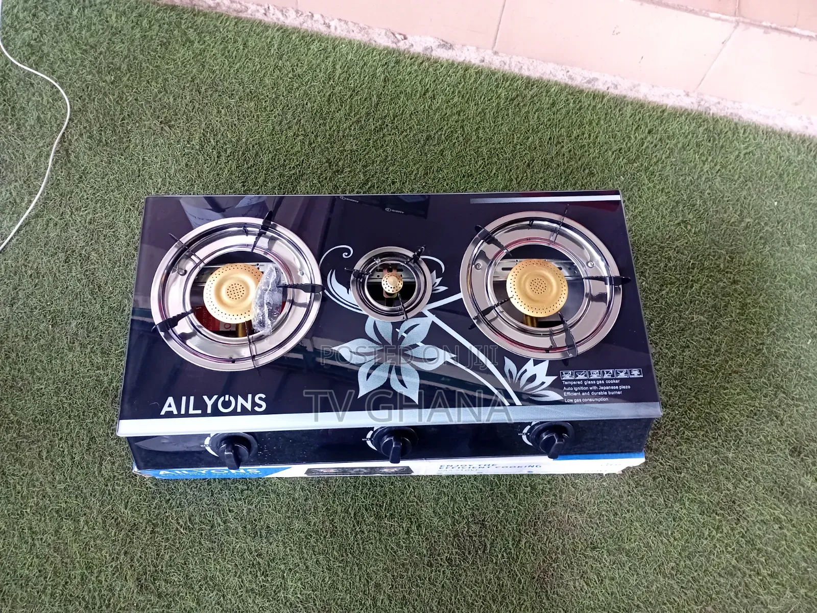 Ailyons 2 Burner Gas Cooker – Modern Design, Efficient Cooking
