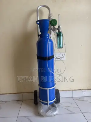 Oxygen Cylinder 10L Complete Set With Trolley Flowmeter
