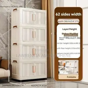 Multi Tier Freestanding Plastic Storage