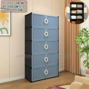 Multi Tier Freestanding Plastic Storage