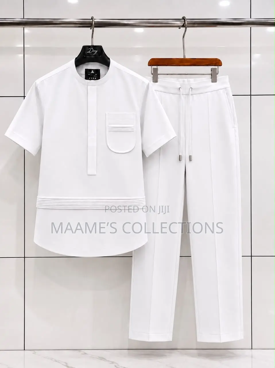 Men's Two-Piece Traditional African Senator Suit Set