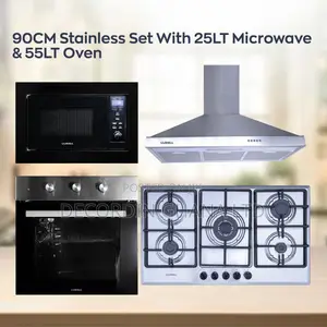 90cm Stainless Set With 55Lt Oven and 25Lt Microwave