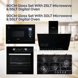 90cm Hex Glass Set With 55Lt Digital Oven and 25Lt Microwave