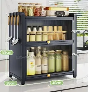 Multi Tier Countertop Storage Cabinet