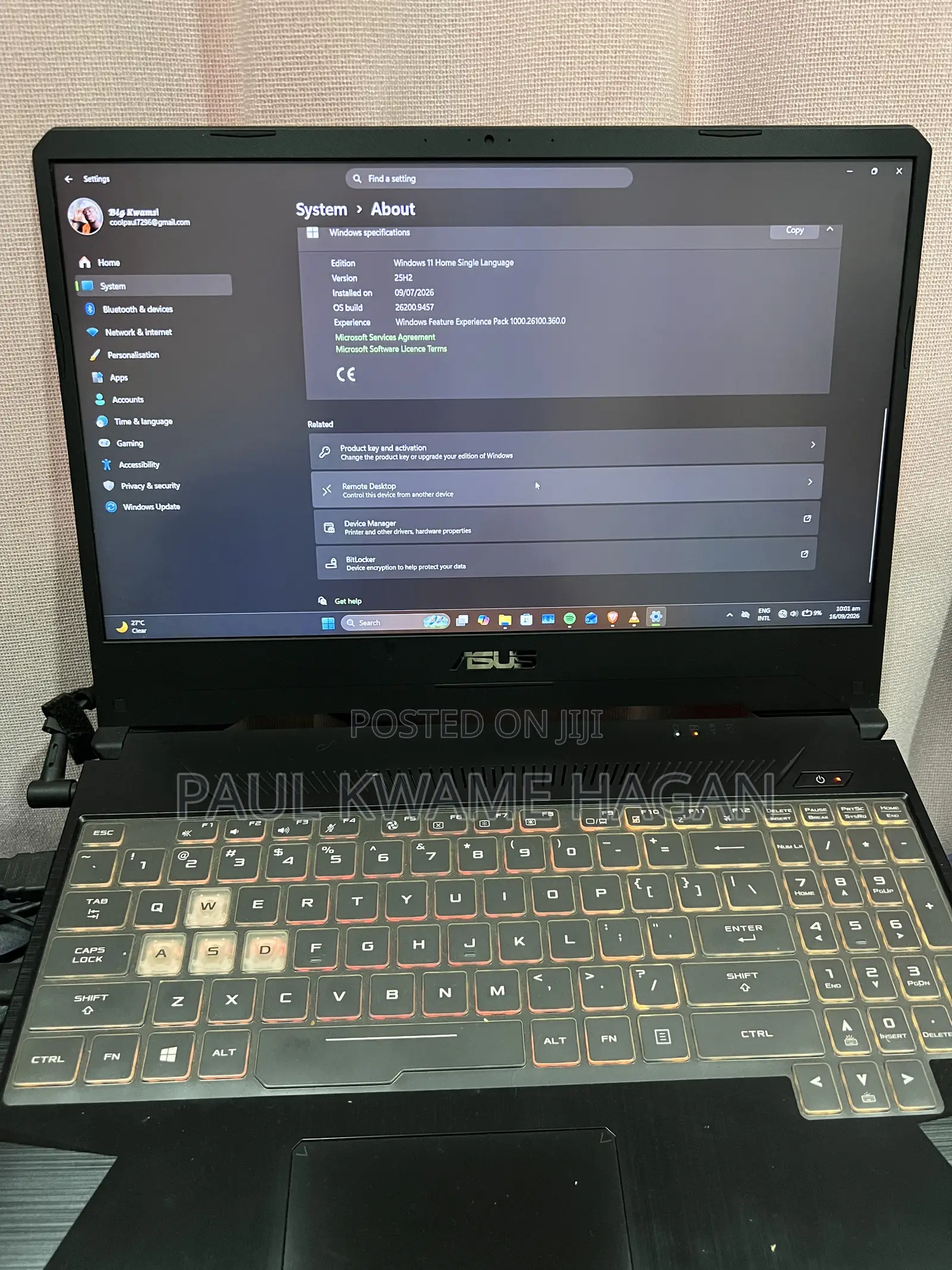 Laptop Asus TUF Gaming FX504 16GB Intel Core i5 SSD 500GB
