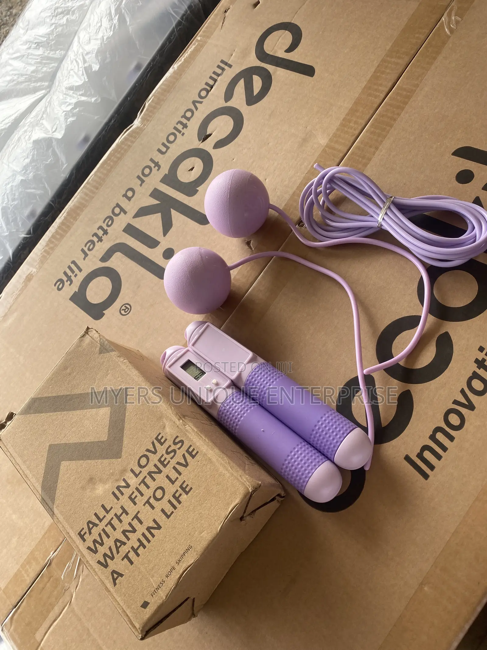 Cordless Weighted Jump Rope for Indoor Fitness Training