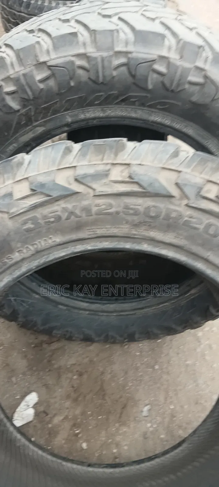 35×12.5R20 Slightly Use Tires