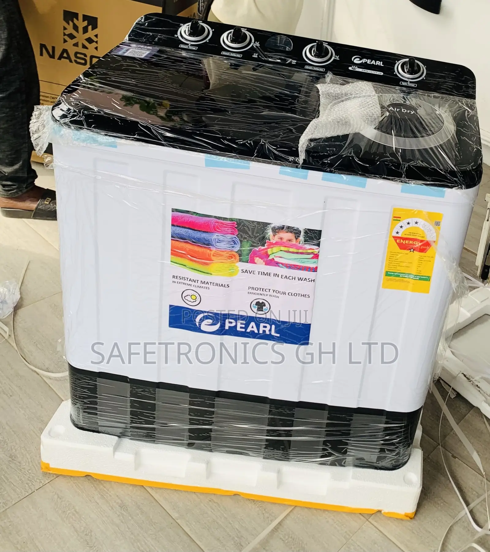 Grab Authentic Twintub Pearl 12kg TopLoad WashingMachine