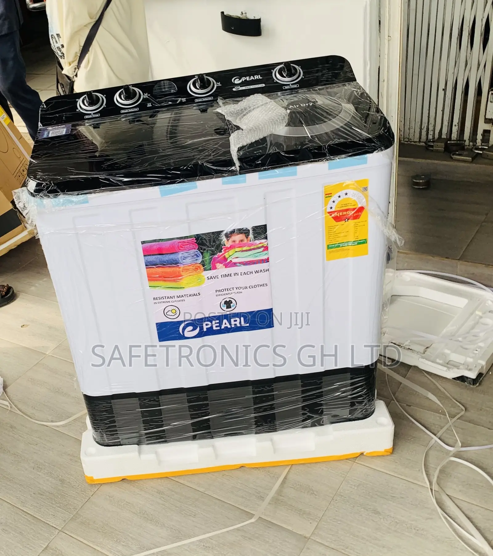 Grab Authentic Twintub Pearl 12kg TopLoad WashingMachine
