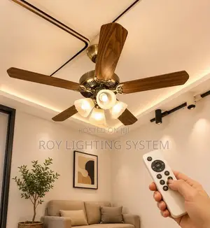 Vintage Wooden Ceiling Fan.