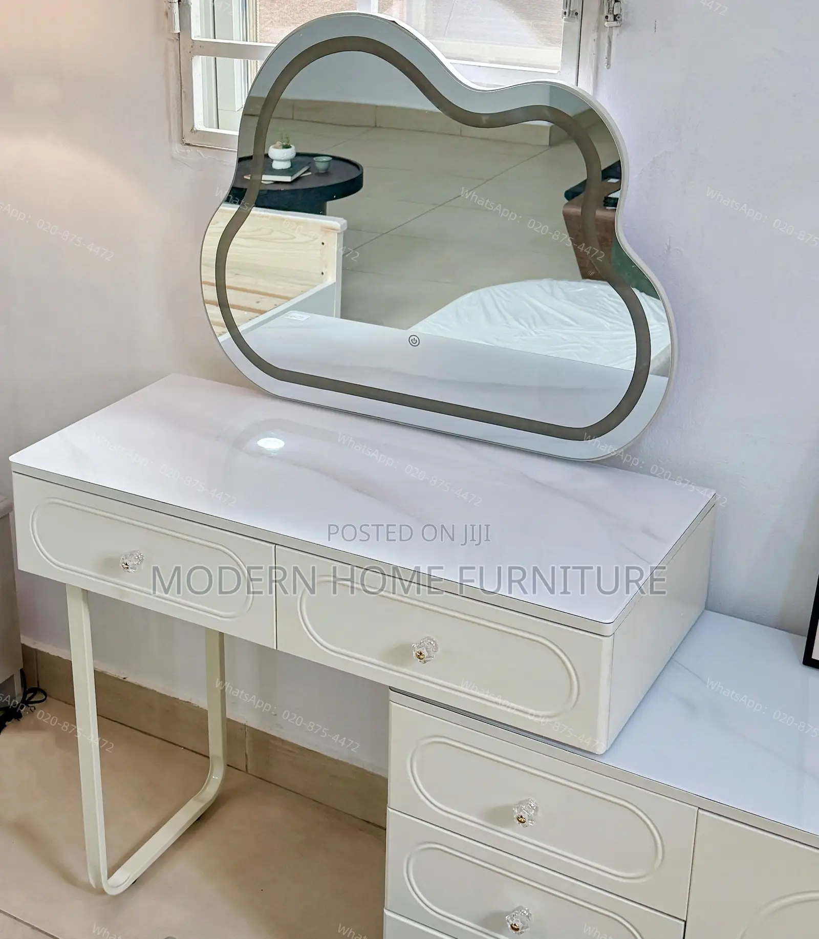 Luxury White Dressing Table | Imported