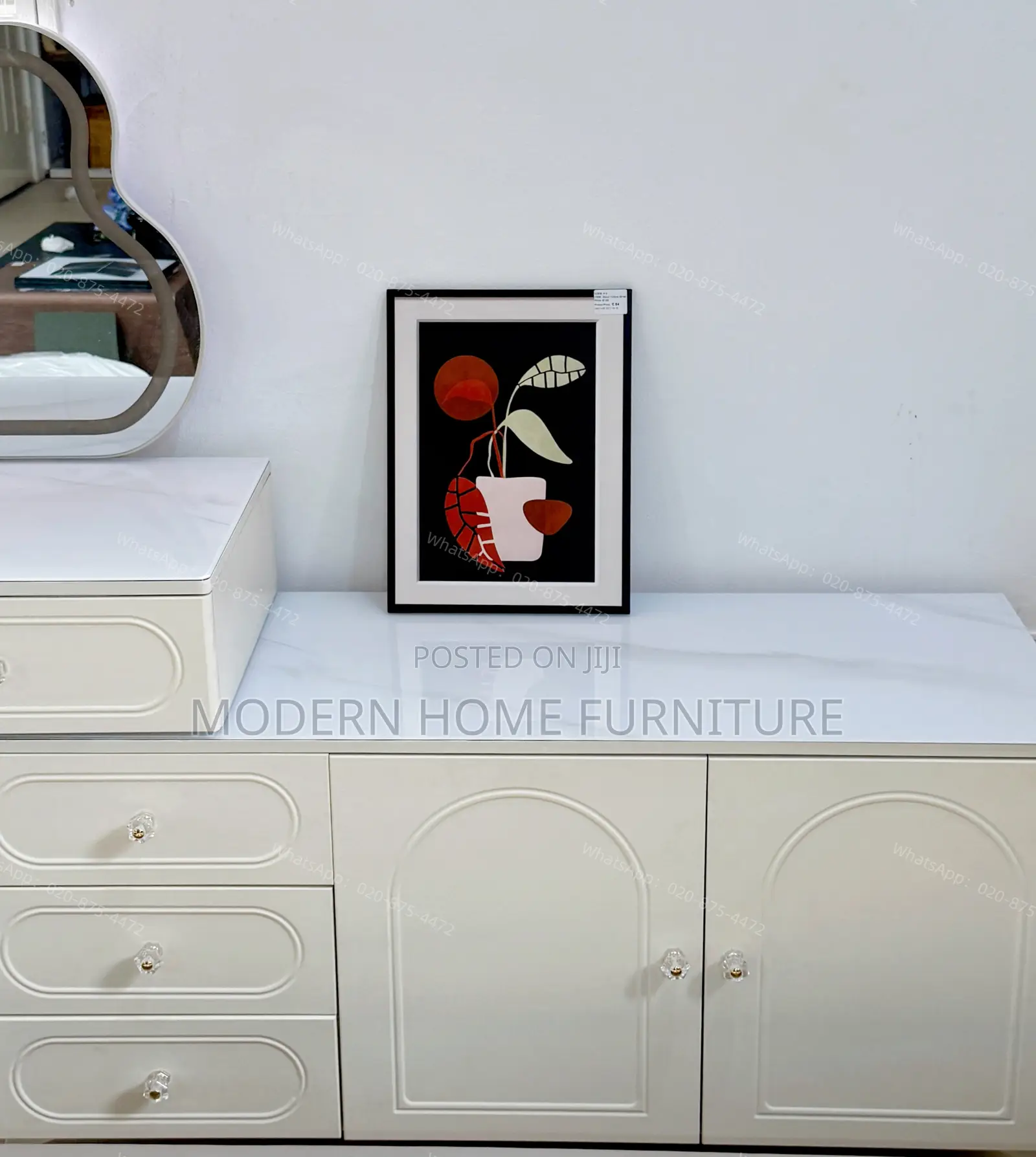 Luxury White Dressing Table | Imported