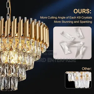 Ecoo Iceglass 400mm Chandelier Light