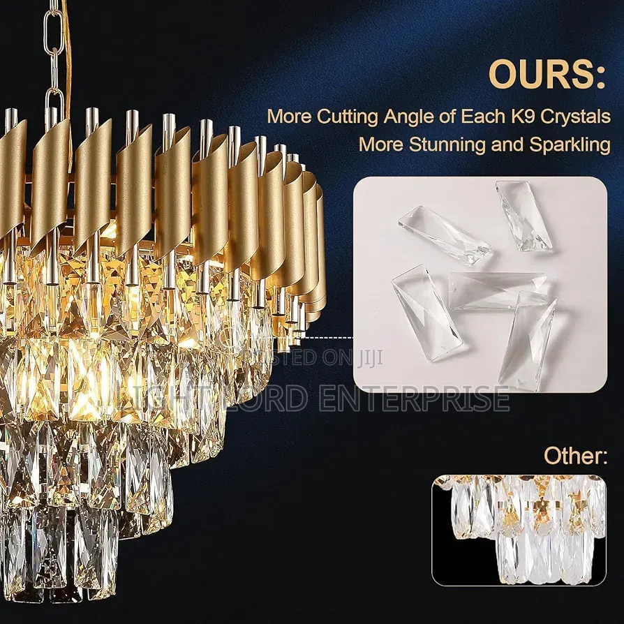 Ecoo Iceglass 400mm Chandelier Light