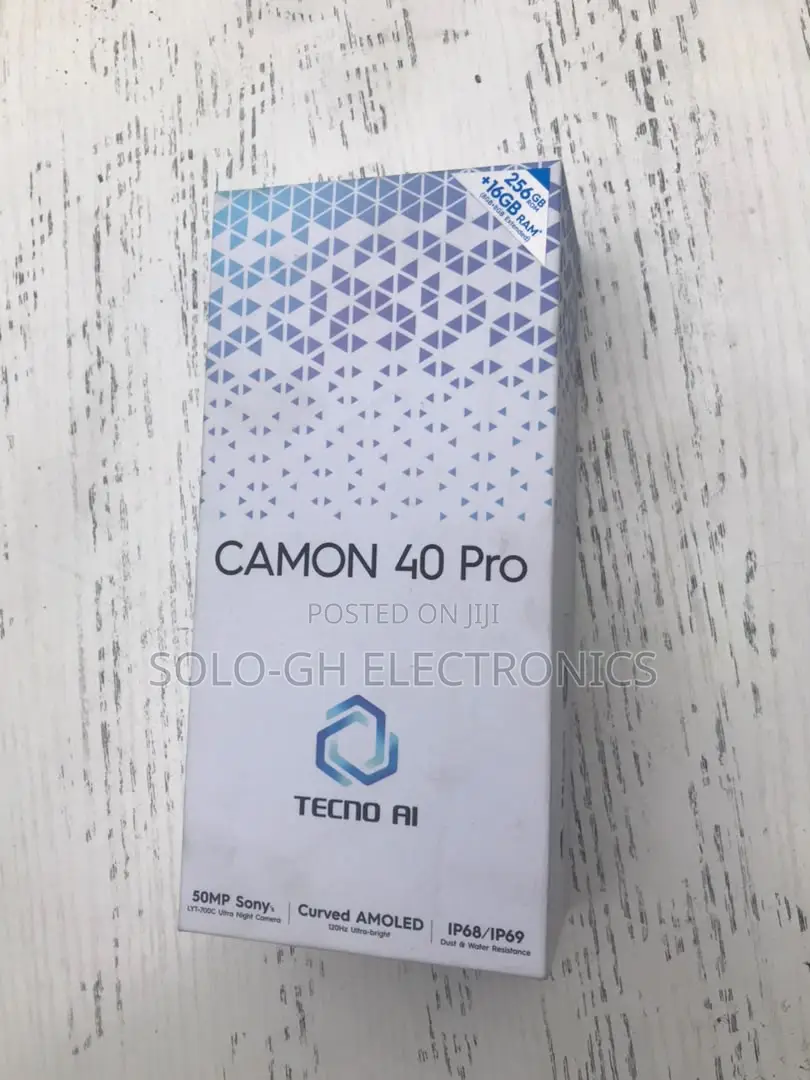 New Tecno Camon 40 Pro 5G 256 GB Black
