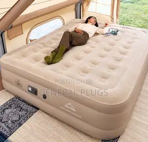 Inbuilt Tough Strong Inflatable Air Mattress Plus Automatic Pump