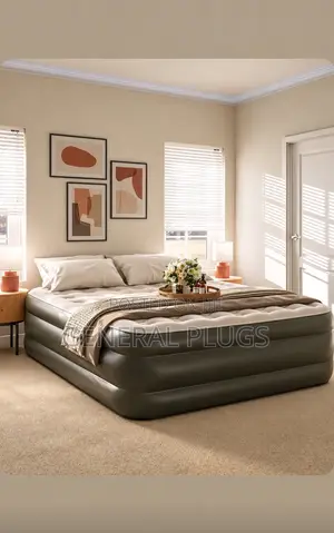 Heavy Duty Luxury Inflatable Inbuilt Pump Double Air Mattress