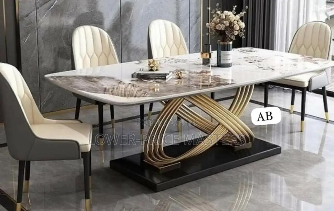 Royal Marble 6 Chair Dining Table