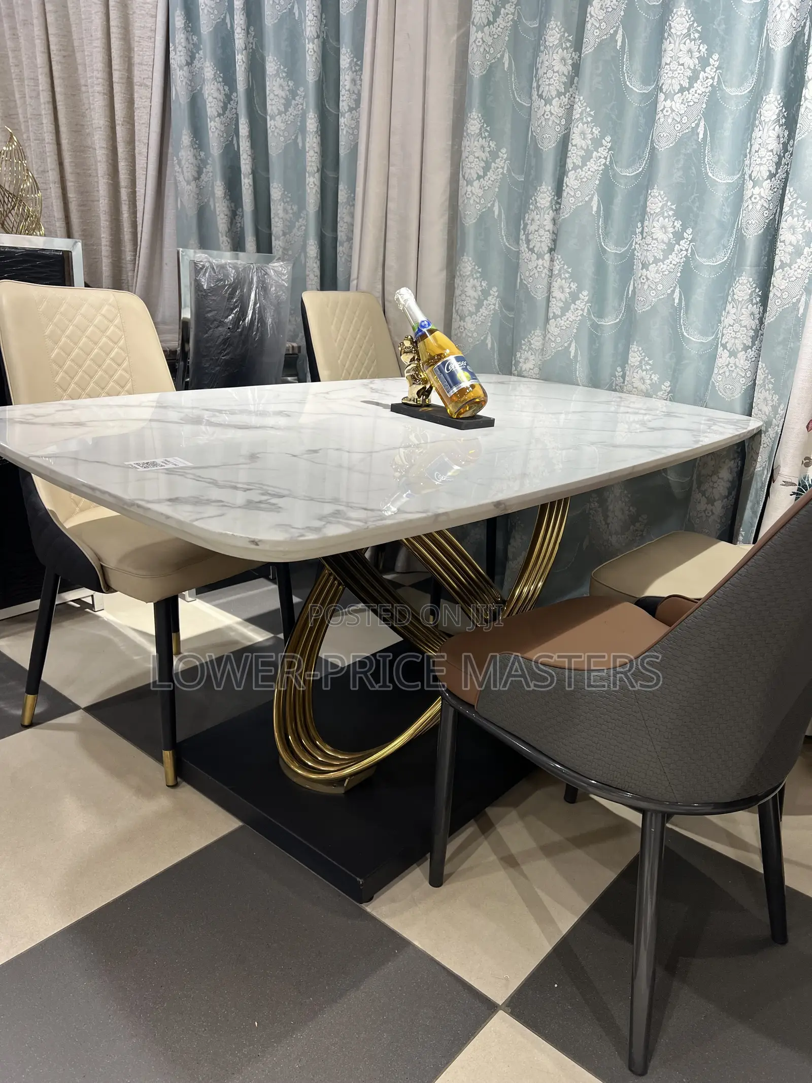 Royal Marble 6 Chair Dining Table