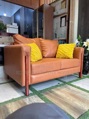 2 in 1 Burnt Orange Sofa