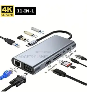 Type-C to HDTV 11-in-1 Multi-Port Adapter Hub HDMI VGA PD Charging