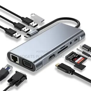 Type-C to HDTV 11-in-1 Multi-Port Adapter Hub HDMI VGA PD Charging