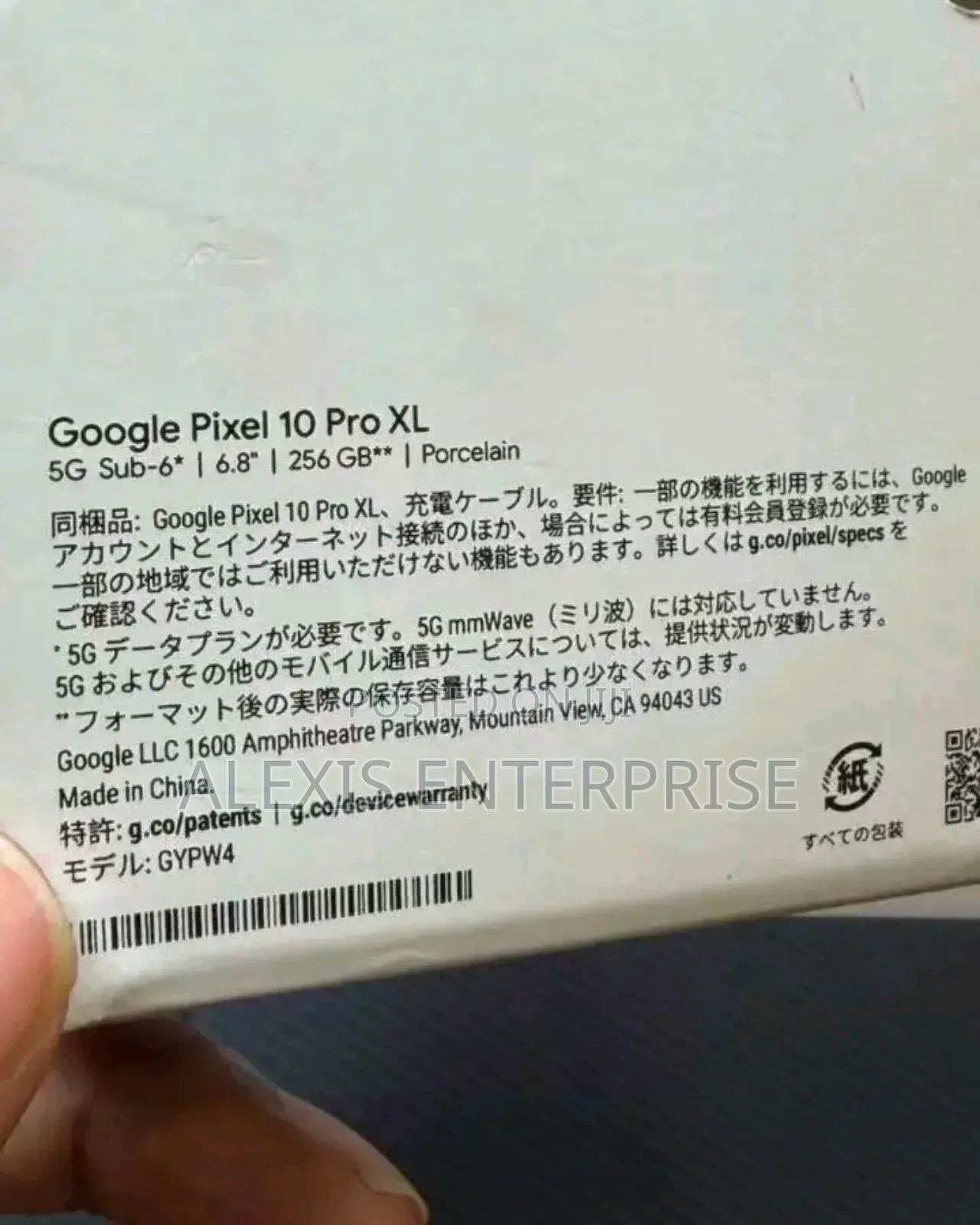 New Google Pixel 10 Pro Xl 5G 512 GB White