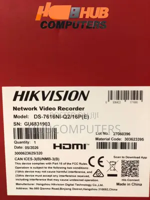 Hikvision DS-7616NI-Q2/16P(E) 4mp 16 Channel NVR