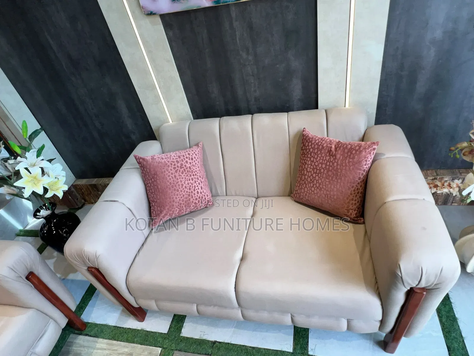 2 in 1 Cream Sofa