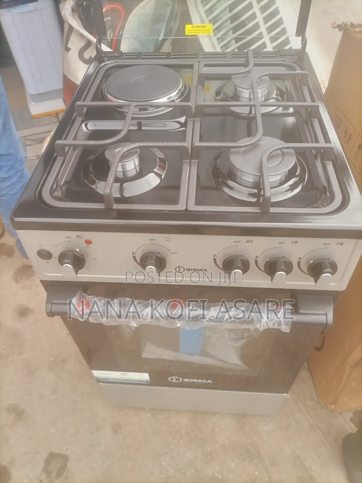Sigma 50x50 Gas Cooker 1 Electric 3 Gas