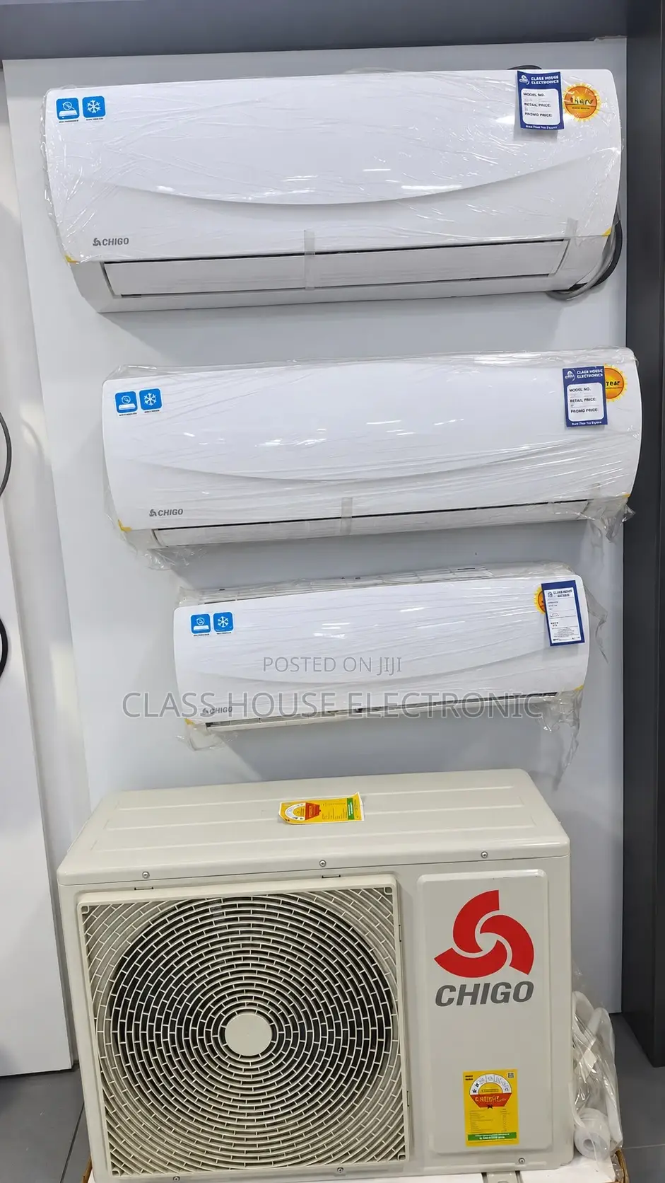 Chigo Split AC -R410 ( 1.5hp , 2.0hp 2.5hp )