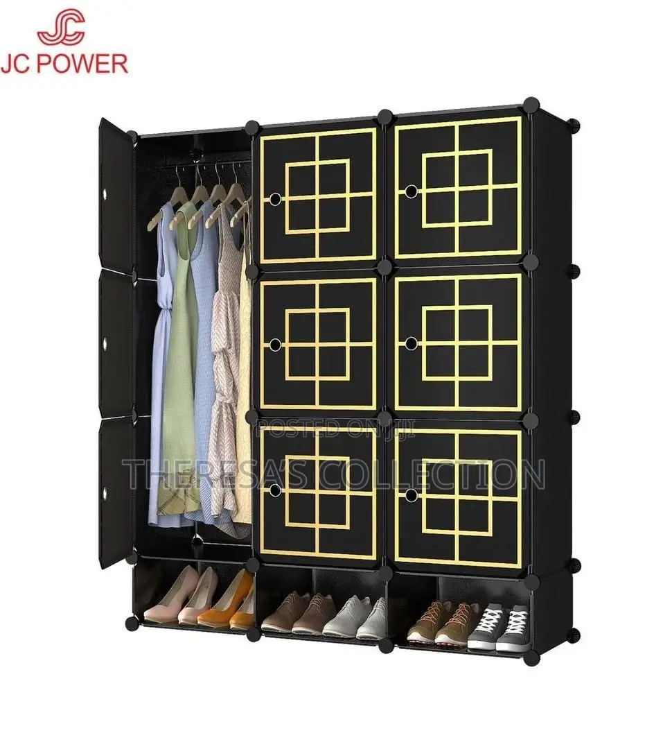 12 Cubes Plastic Wardrobe