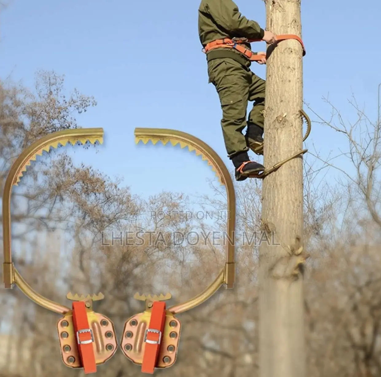 Electrician Wooden Pole Climbing Shoes + Safety Belt