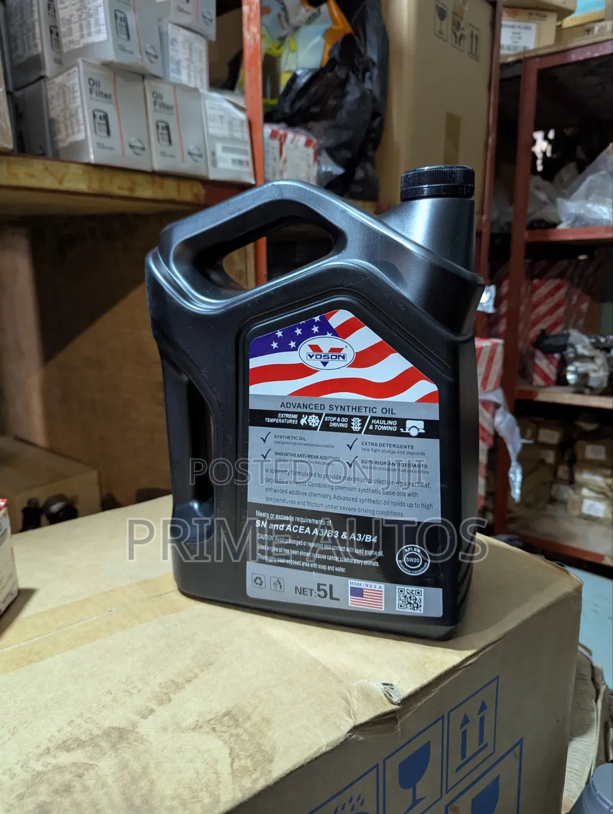 Voson Fully Synthetic CVT Continuously Variable Transmission Fluid 5L