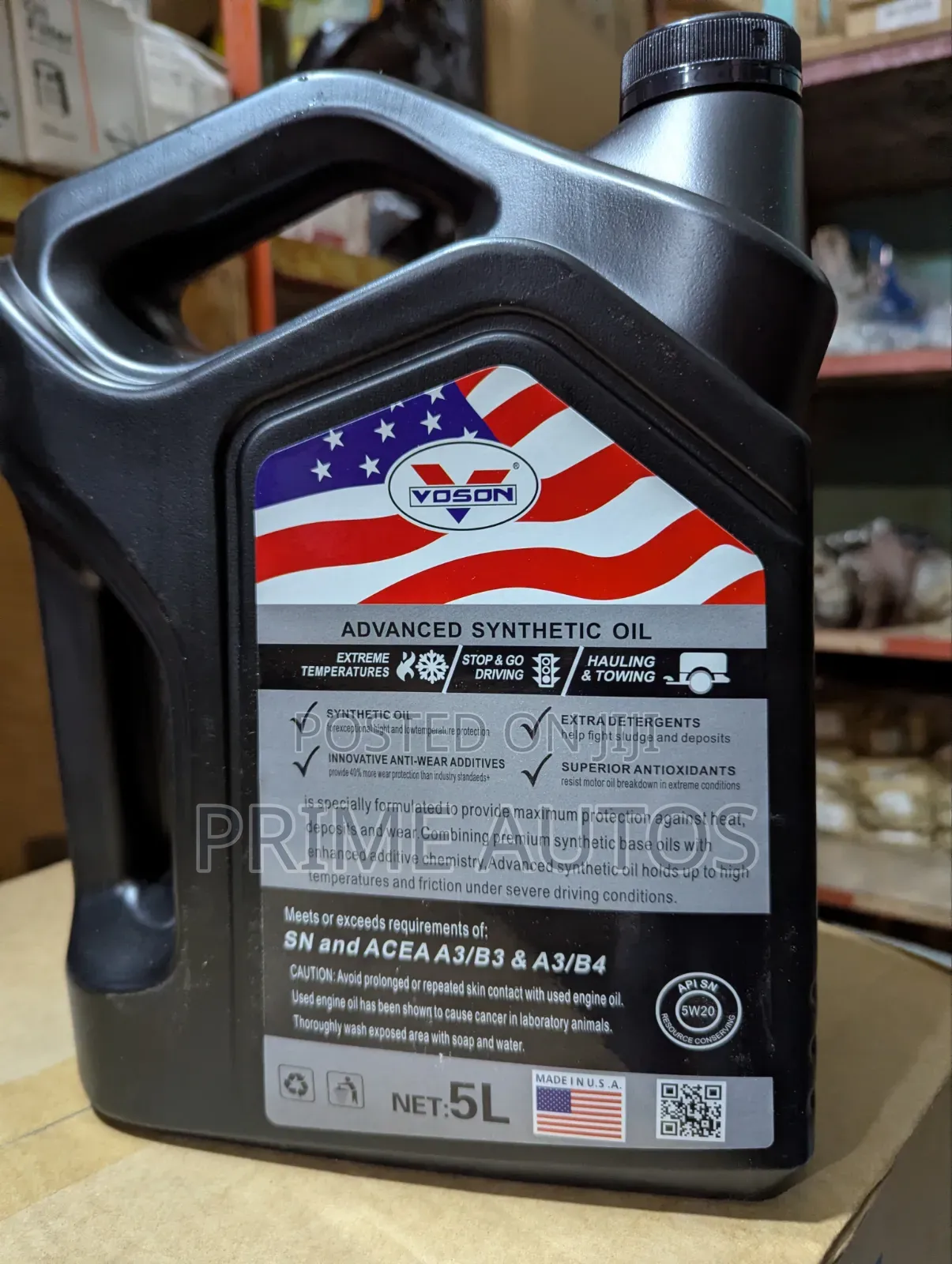 Voson Fully Synthetic CVT Continuously Variable Transmission Fluid 5L