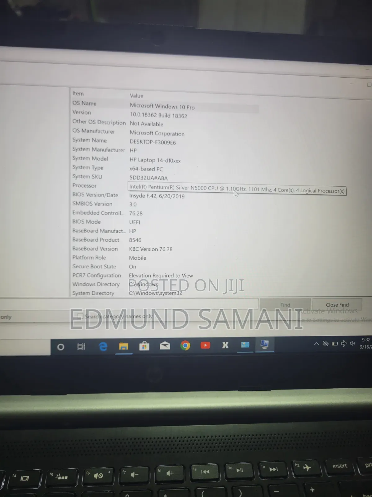 Laptop HP 14-dq1025cl 64GB Intel Pentium eMMC 48GB
