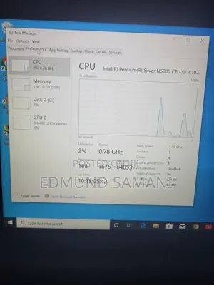 Laptop HP 14-dq1025cl 64GB Intel Pentium eMMC 48GB