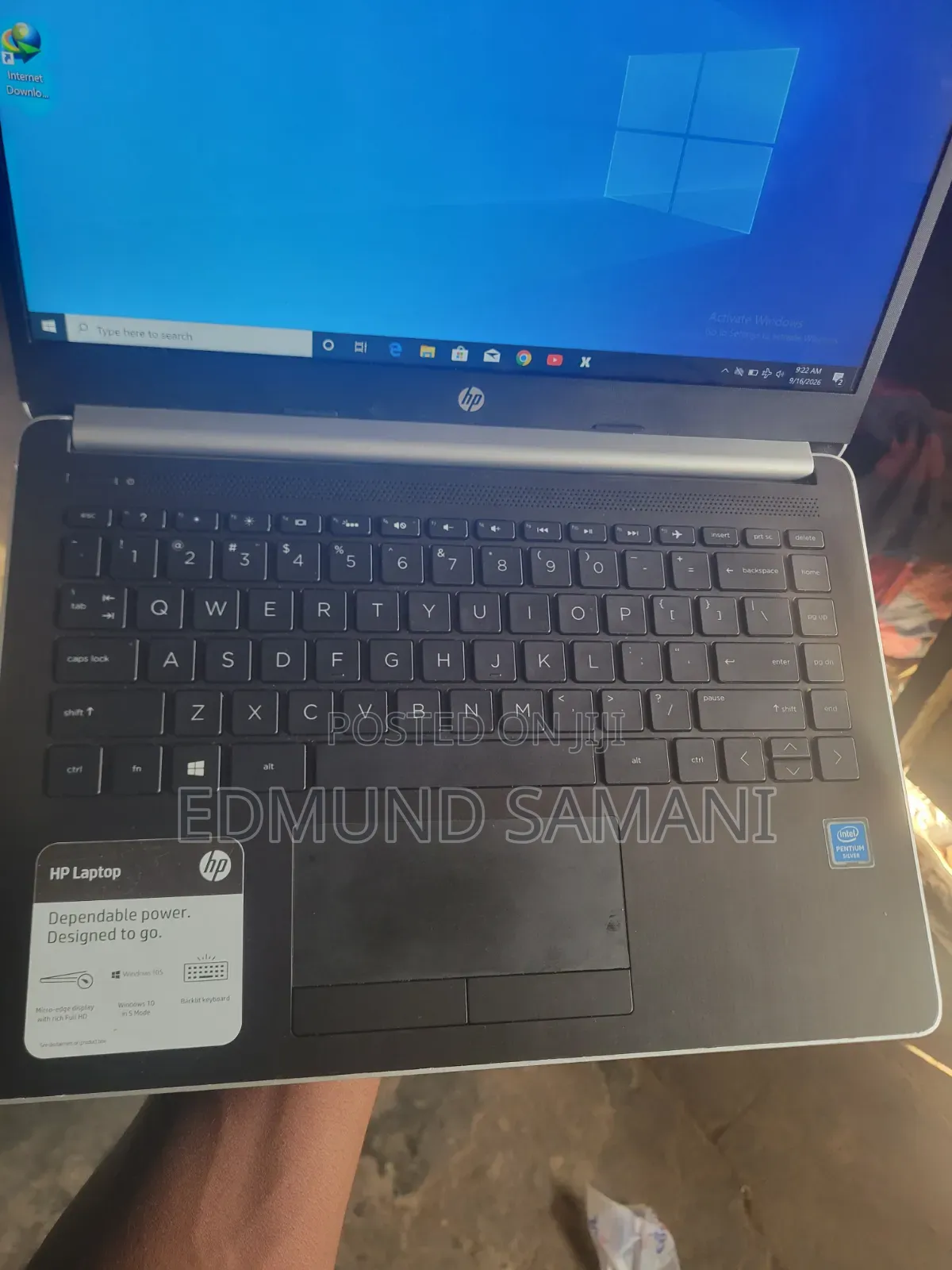 Laptop HP 14-dq1025cl 64GB Intel Pentium eMMC 48GB