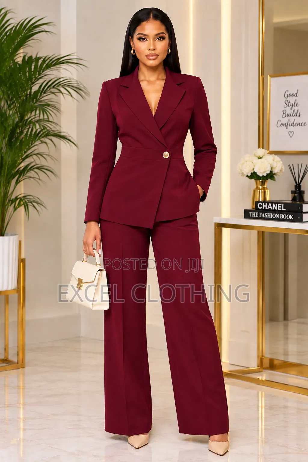 Elegant Women Blazer Suit Set