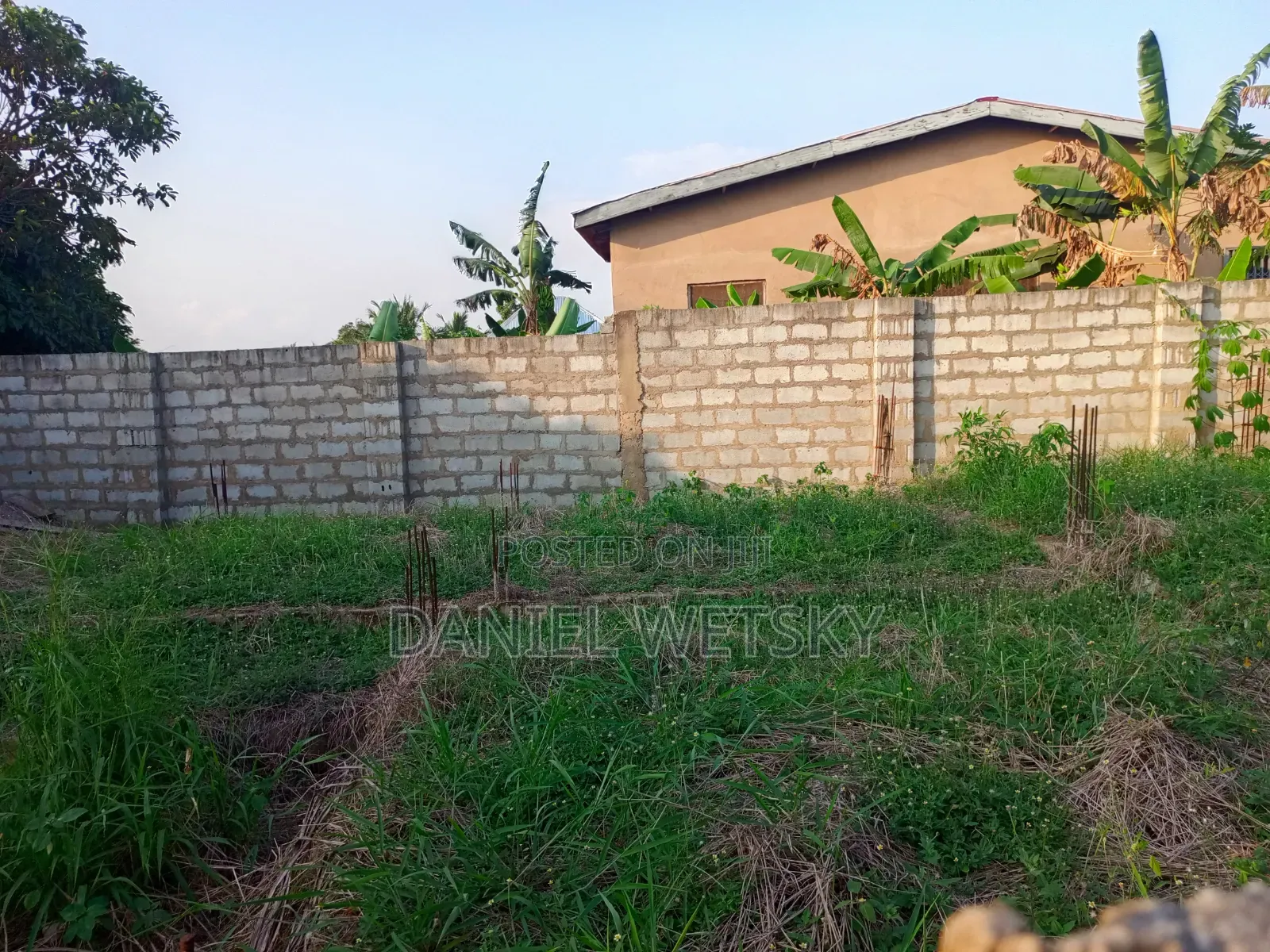 Fenced Half Plot With 3 Bedroom Footings for Sale