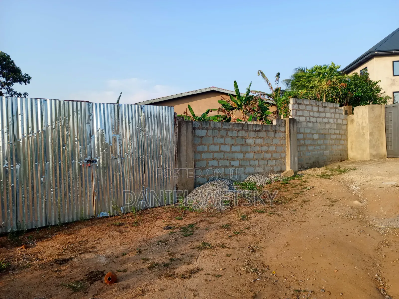 Fenced Half Plot With 3 Bedroom Footings for Sale