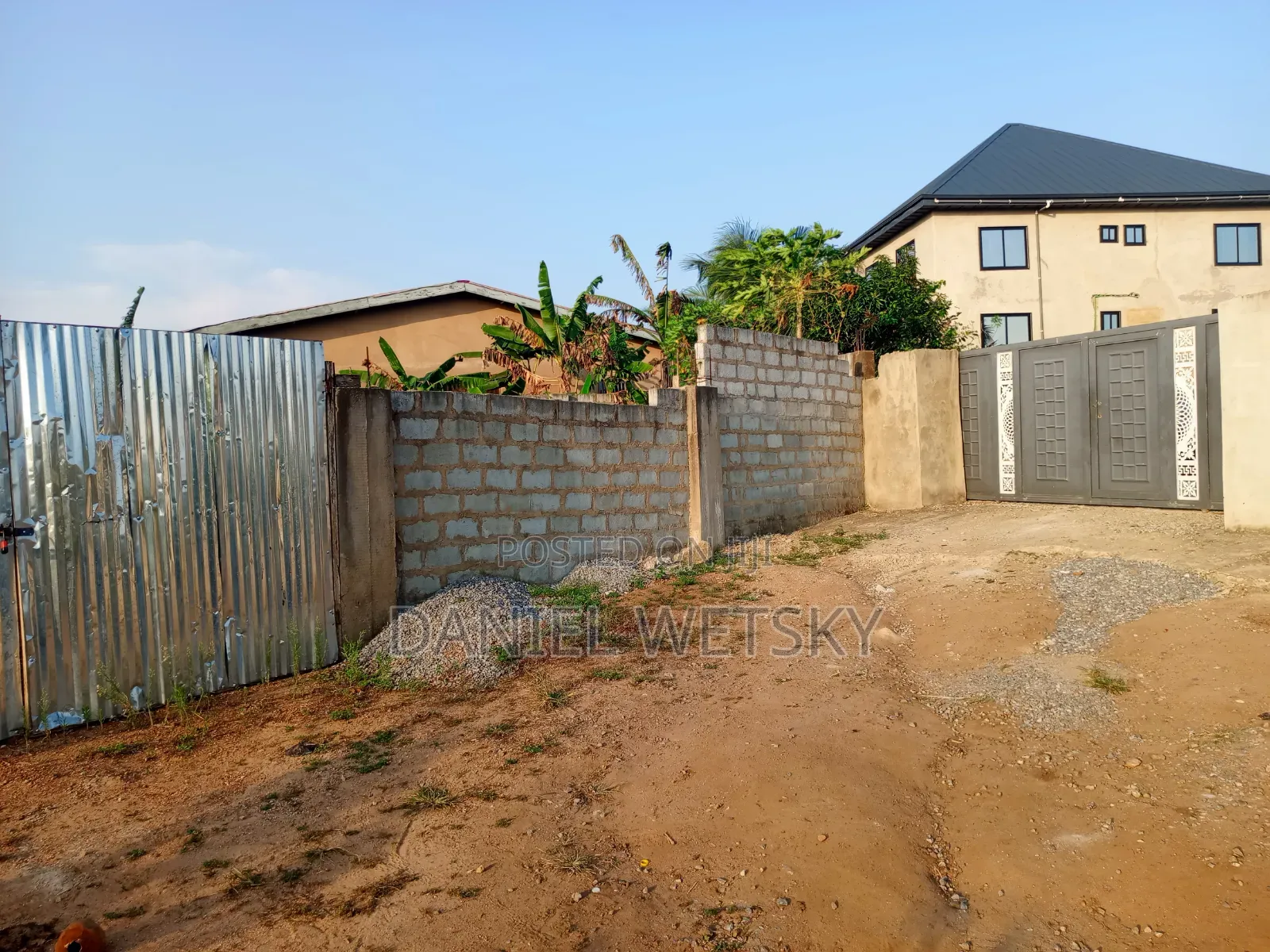 Fenced Half Plot With 3 Bedroom Footings for Sale
