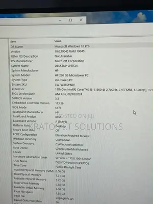 Desktop Computer HP 290 G9 8GB Intel Core i5 HDD+SSD 500GB