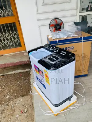 Efficient Pearl 15kg Spin Dry Electric Washing Machine(White/Black)